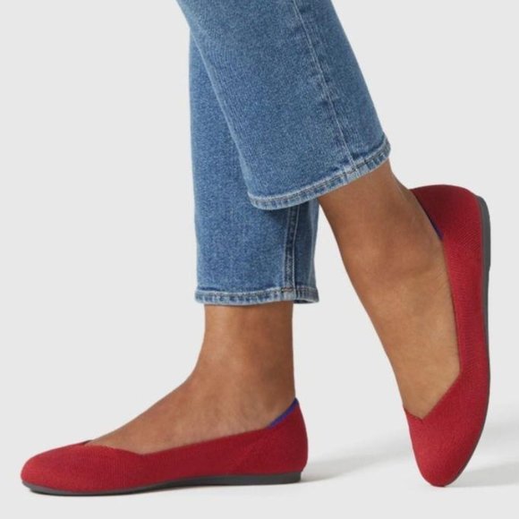 Rothy’s Red Round toes ballet flats - Picture 2 of 16
